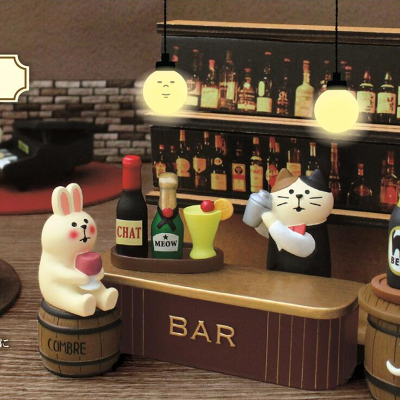 Japan Bonsai Garden - Scene Decoration Bar Series Bookshelf Decorationt