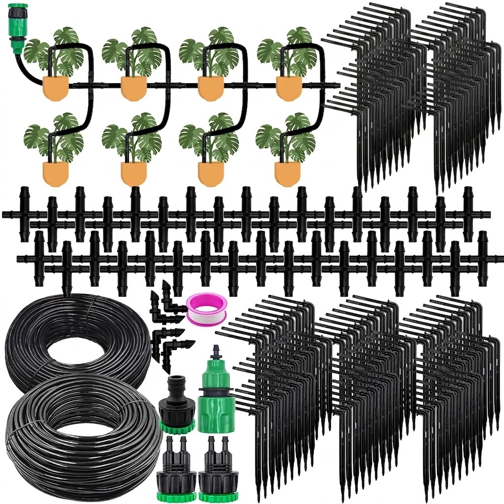 Bonsai Garden Youtube - Automatic Greenhouse Drip Irrigation Kit 4