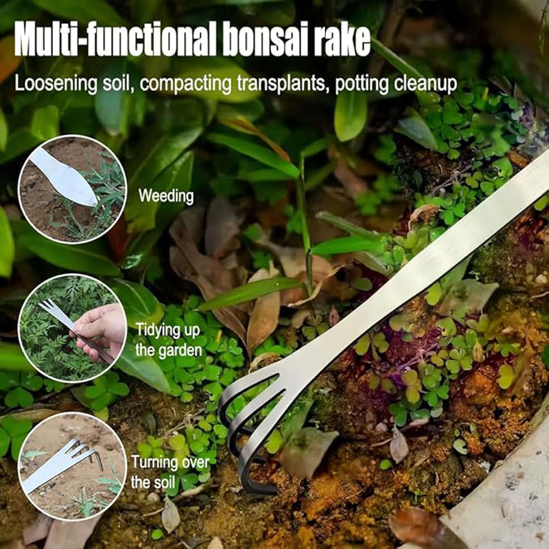 Stainless Steel Root Rake Hand - Bonsai Garden Tools review and price