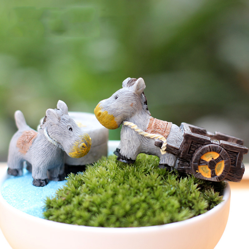 Animal Figurines Mini Donkey P - Japan Bonsai Garden review and price