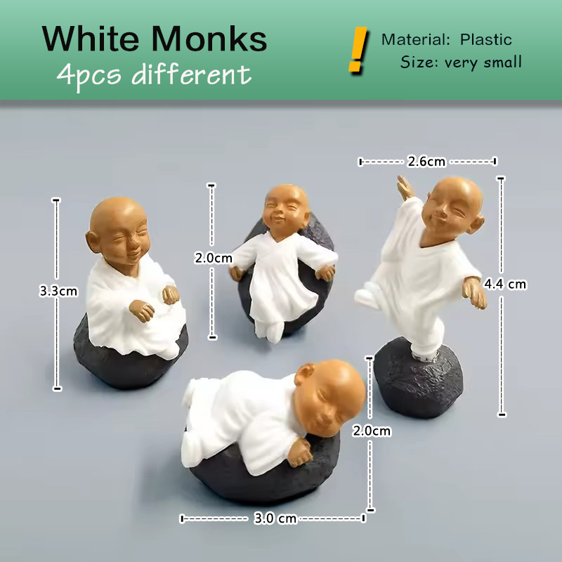 4pcs Chinese Kongfu Monk Minia - Japan Bonsai Garden review and price