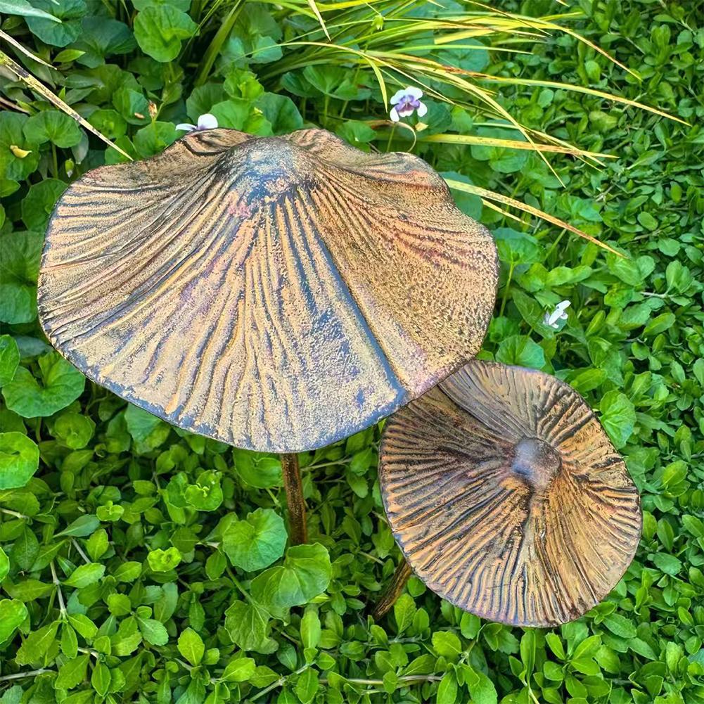 Retro Metal Rusty Mushroom Gar - Us Bonsai Garden review and price