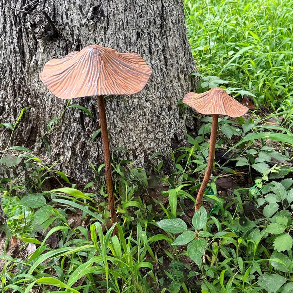 Retro Metal Rusty Mushroom Gar - Us Bonsai Garden review and price