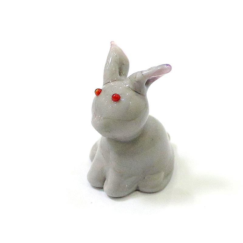 2pcs Mini Glass Bunny Figurine - Japan Bonsai Garden review and price