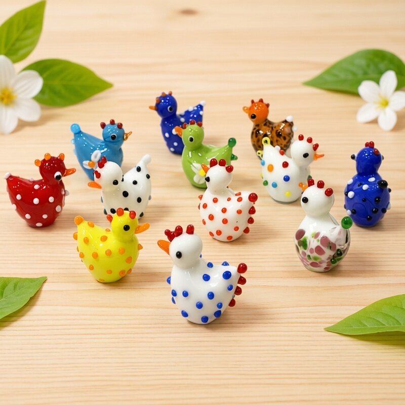 2PCS Handmade Cute Glass Chick - Japan Bonsai Garden review and price