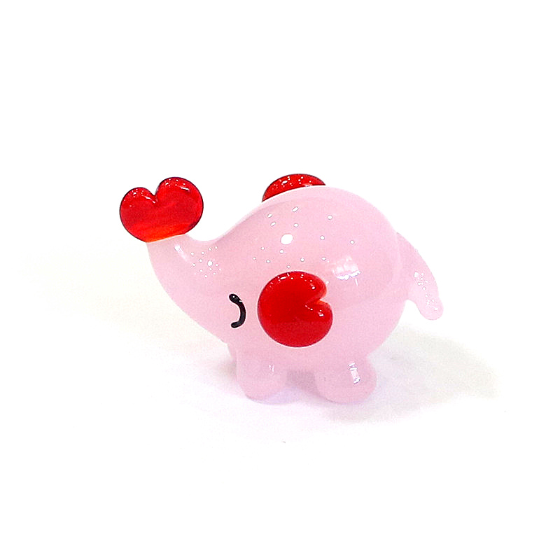 Cute Mini Glass Elephant Figur - Japan Bonsai Garden review and price