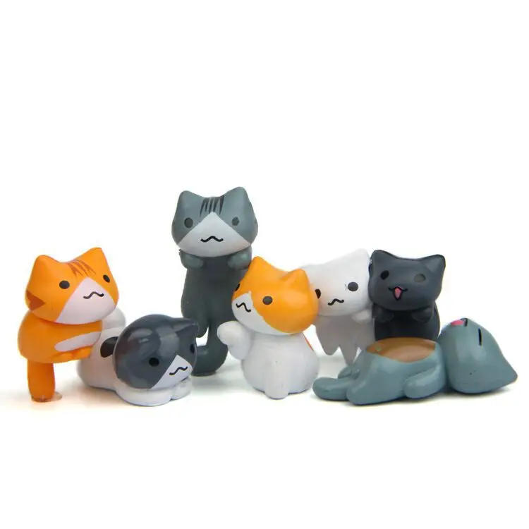 6Pcs/Set Cartoon Lucky pvc Cat - Japan Bonsai Garden review and price