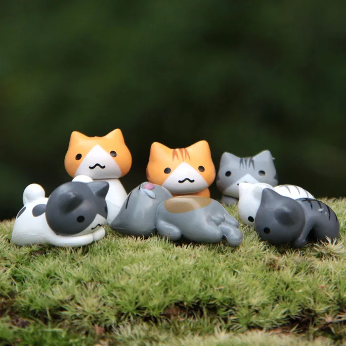 6Pcs/Set Cartoon Lucky pvc Cat - Japan Bonsai Garden review and price